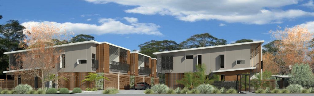 Buderim new site unit design view from street