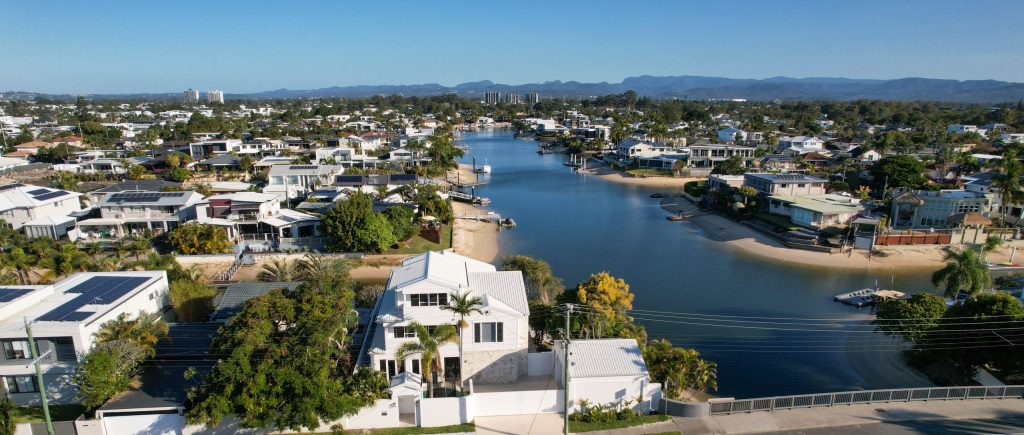 Hampton style multi-level waterfront residence on the Gold Coast. 4